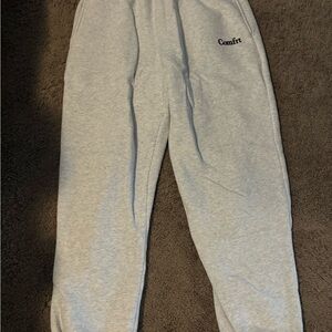 Comf rt Women's Gray Track Pants - Light Gray Joggers